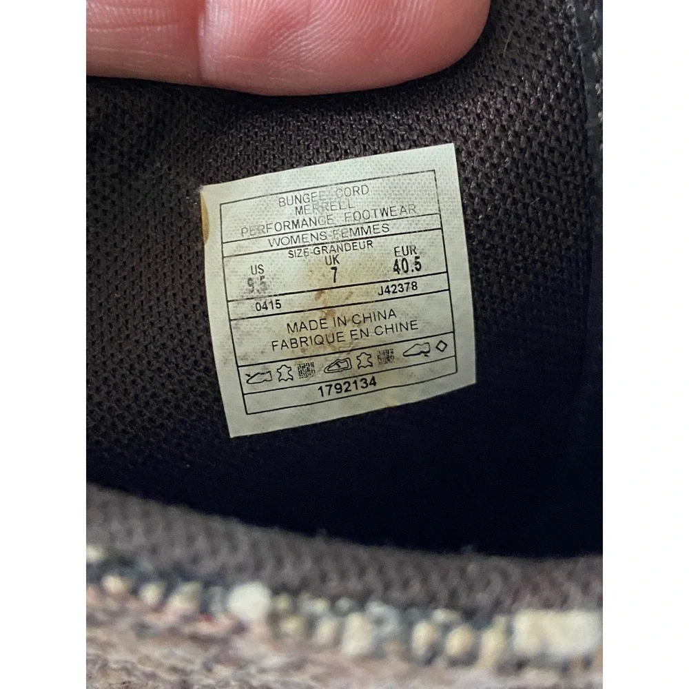 Merrell Eventyr Peak Waterproof Tall Leather Knit Boots‎ Womens 9.5 Bungee Cord